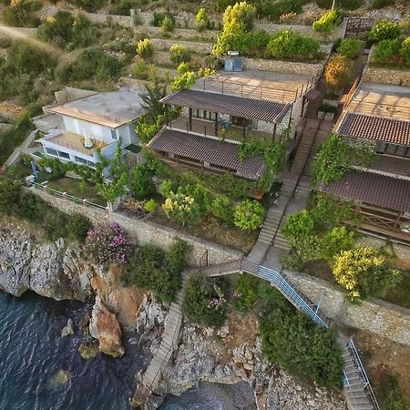 Seaside Duplex Stone Villa Qeparo Eksteriør bilde